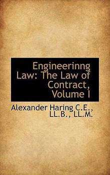 Paperback Engineerinng Law: The Law of Contract, Volume I Book
