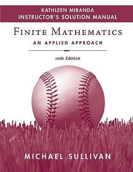 Paperback Finite Mathematics An Applied Approach 10th Edition Instructor's Solutions Manual Book