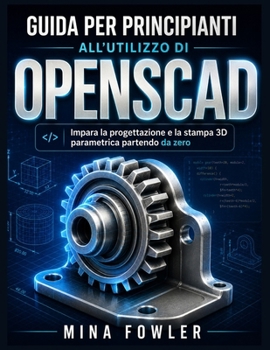 Paperback Guida per principianti all'utilizzo di OpenSCAD: Impara la progettazione e la stampa 3D parametrica partendo da zero. [Italian] Book