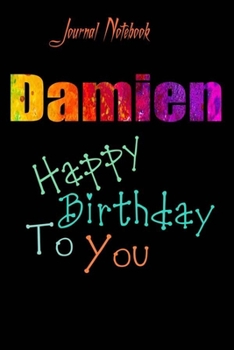 Damien: Happy Birthday To you Sheet 9x6 Inches 120 Pages with bleed - A Great Happy birthday Gift