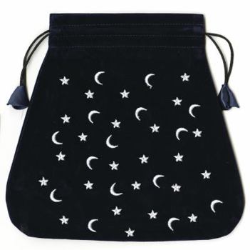 Moon and Stars Velvet Bag (Bolsas de Lo Scarabeo Tarot Bags From Lo Scarabeo)