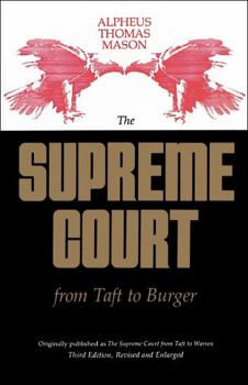 Paperback The Supreme Court from Taft to Burger Book