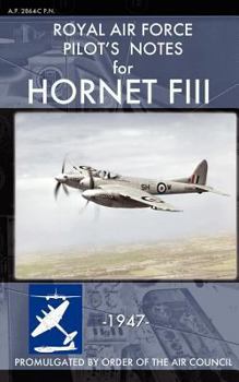 Paperback Royal Air Force Pilot's Notes for Hornet FIII Book