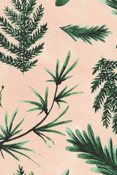 Notebook: 150 Thin-Lined Pages, Great for Students, Teachers, Professors, Dreamers, and Anyone Who Writes, Winter Foliage on Pink Cover