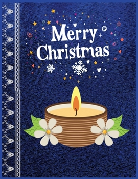 Paperback Merry Christmas: Best Christmas Blank Lined Notebook Journal, Notebook Gift 110 pages 8.5 x 11'' Blank Lined Journal - ... - for Journa Book