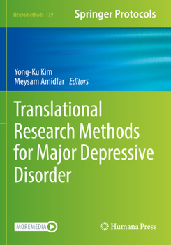 Paperback Translational Research Methods for Major Depressive Disorder Book