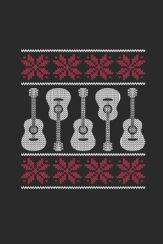 Christmas Guitar: Dotted Bullet Notebook (6" x 9" - 120 pages) ~ Christmas Themed Notebook for Daily Journal, Diary, and Gift