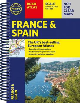 Paperback Philip's France and Spain Road Atlas: A4 Spiral Book