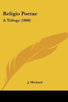 Paperback Religio Poetae: A Trilogy (1860) Book
