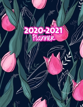 2020-2021 Planner: Two Year Calendar Organizer and Goal Journal | January 2020 - December 2021 Daily, Weekly and Monthly Planner Book with Back Sticker Expression Wall for 2 Years | Design Code 09986