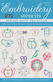 Misc. Embroidery Stencils Darling Motif Collection: 100+ Easy to Mark Designs, Includes Alphabet & Numerals! Book