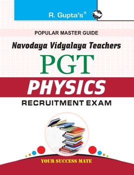 Paperback Navodaya Vidyalaya: PGT (Physics) Recruitment Exam Guide Book