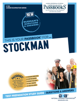 Paperback Stockman (C-769), 769: Passbooks Study Guide Book