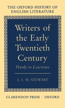 Hardcover Writers of the Early Twentieth Century: Hardy to Lawrence Book