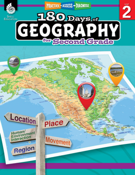 180 Days of Geography for Second Grade: Practice, Assess, Diagnose - Book  of the 180 Days of Practice