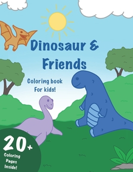 Paperback Dinosaur & Friends Coloring Book