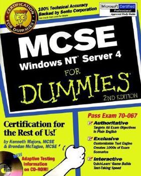 Paperback MCSE Windows NT? Server 4 For Dummies? Book