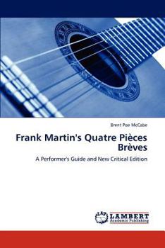 Paperback Frank Martin's Quatre Pieces Breves Book