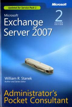 Paperback Microsoft Exchange Server 2007 Administrator's Pocket Consultant Book