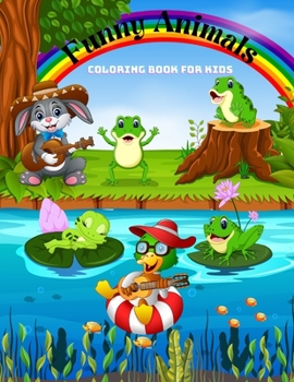 Paperback Funny Animals - COLORING BOOK FOR KIDS Book