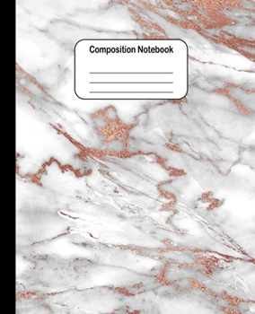 Paperback Composition Notebook: Grey Marble: College Ruled Blank Lined Cute Notebooks for Girls Women Teens Kids School Writing Notes Journal (7.5 x 9 Book