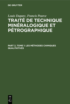 Hardcover Les Méthodes Chimiques Qualitatives [French] Book