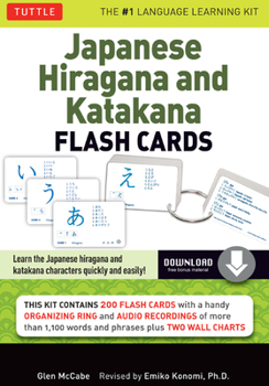 Cards Japanese Hiragana and Katakana Flash Cards Kit: Learn the Two Japanese Alphabets Quickly & Easily with This Japanese Flash Cards Kit (Online Audio Inc Book