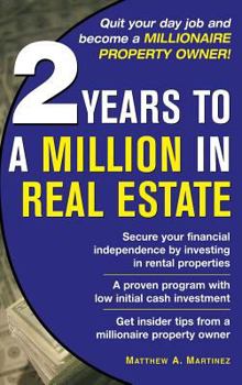 Hardcover 2 Years to a Million in Real Estate Book