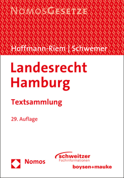 Paperback Landesrecht Hamburg: Textsammlung - Rechtsstand: 1. September 2019 [German] Book