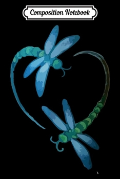 Composition Notebook: Heart Dragonflies Art s For Men Women Journal/Notebook Blank Lined Ruled 6x9 100 Pages