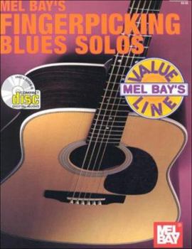 Paperback Mel Bay Value Line: Fingerpicking Blues Solos (Book & CD) Book