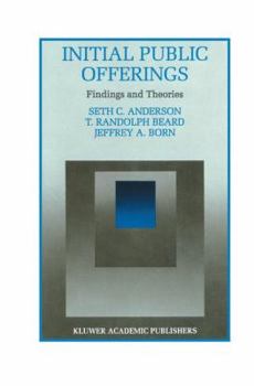 Hardcover Initial Public Offerings: Findings and Theories Book