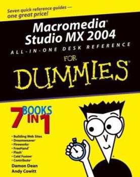 Paperback Macromedia Studio MX 2004 All-In-One Desk Reference for Dummies Book