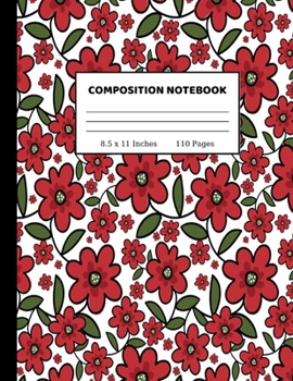 Paperback Composition Notebook: Wide Blank Lined Workbook for Teens Kids Students Girls for Home School College for Writing Notes - 8.5 x 11, 110 page Book