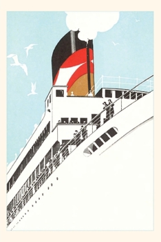 Paperback Vintage Journal Travelers on Deck of Ocean Liner Book