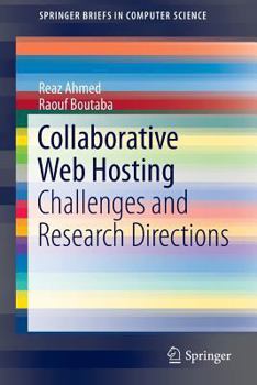 Paperback Collaborative Web Hosting: Challenges and Research Directions Book