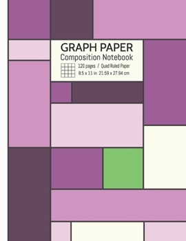Graph Paper Composition Notebook: Grid Paper Notebook, Quad Ruled 4x4 (4 squares per inch) - 120 numbered pages in large size 8.5x11"