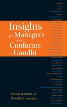 Hardcover Insights for Managers from Confucius to Gandhi Book