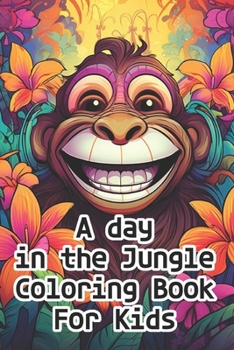 Paperback A Day In the Jungle Coloring Book For Kids Book