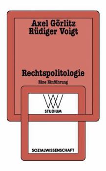 Paperback Rechtspolitologie: Eine Einführung [German] Book