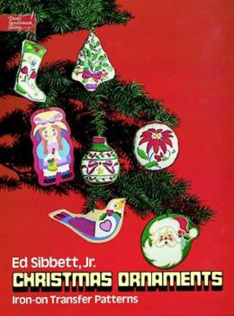 Paperback Christmas Ornaments Iron-On Transfer Patterns Book