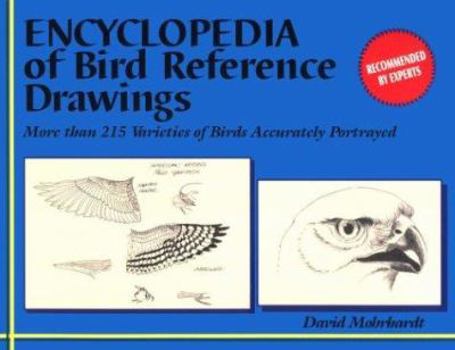 Paperback Encyclopedia of Bird Reference Drawings: More Than 215 Varieties of Birds Accurately Portrayed Book