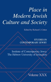 Hardcover Place in Modern Jewish Culture and Society Book
