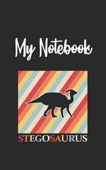 My Notebook: Dinosaur Retro And Vintage Style 100 Pages And Lined