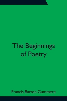 Paperback The Beginnings of Poetry Book