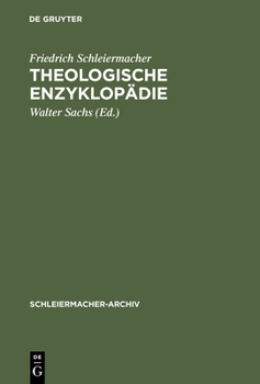 Hardcover Theologische Enzyklopädie: (1831/32). Nachschrift David Friedrich Strauß [German] Book