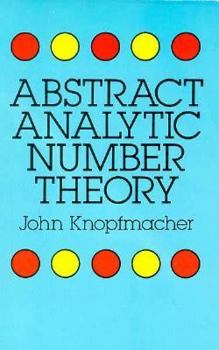 Paperback Abstract Analytic Number Theory Book