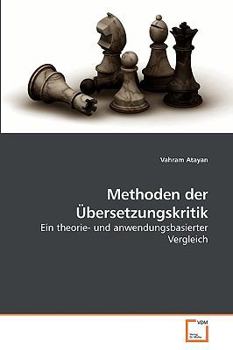 Paperback Methoden der Übersetzungskritik [German] Book