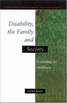 Paperback Disability, the Family and Society Book