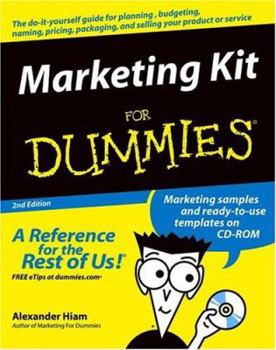 Paperback Marketing Kit for Dummies [With CDROM] Book